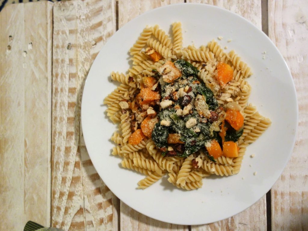 pâtes aux légumes d'hiver